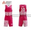Mẫu quần áo bóng rổ Đại học Nông Lâm (Đại học Huế) màu hồng gần đây ABR687