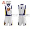 Mẫu quần áo bóng rổ Đại học Nông lâm Bắc Giang màu trắng mới nhất ABR699