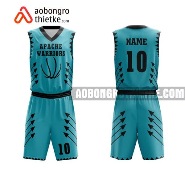 Mẫu quần áo bóng rổ Đại học Quốc tế (Đại học Quốc gia TP HCM) màu xanh yêu thích nhất ABR638