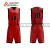 Mẫu quần áo bóng rổ Đại học Sư phạm Kỹ thuật Hưng Yên màu đỏ lấy ngay ABR650