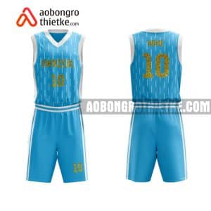 Mẫu quần áo bóng rổ Đại học Thủy lợi màu xanh chính hãng ABR670