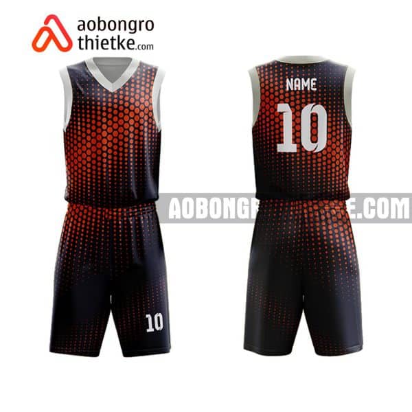 Mẫu quần áo bóng rổ Đại học Văn Lang màu nâu chất lượng nhất ABR689