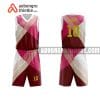 Mẫu quần áo bóng rổ Đại học Văn hóa Hà Nội màu hồng đẹp nhất ABR676