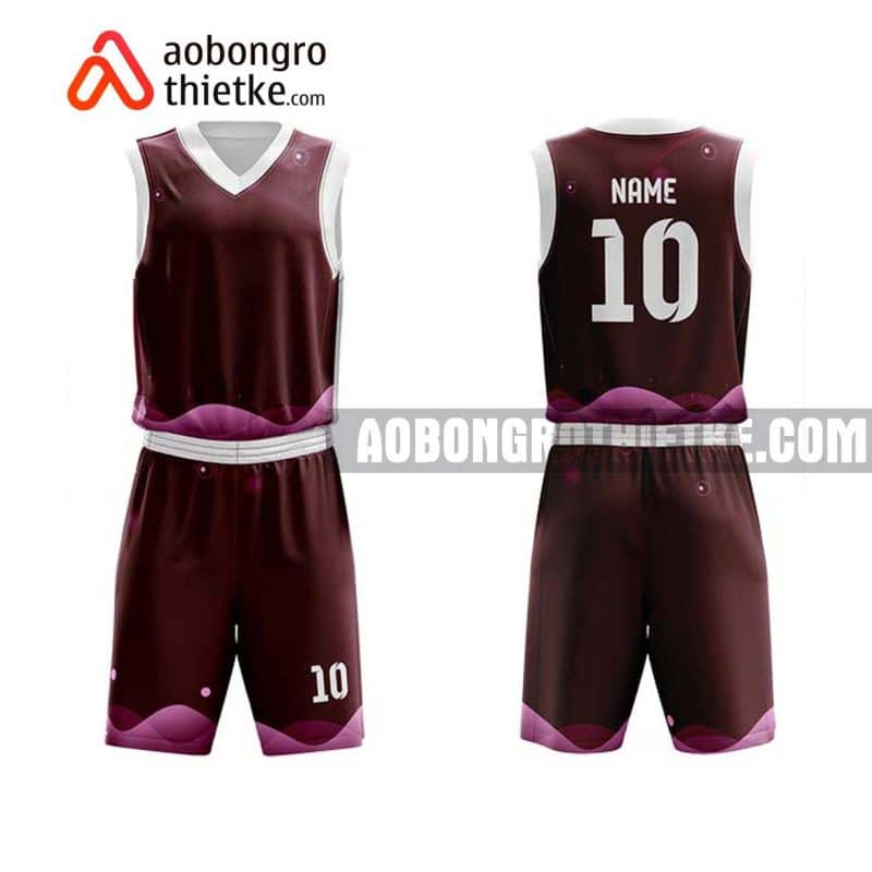 Mẫu quần áo bóng rổ Đại học Xây dựng màu nâu mua nhiều nhất ABR645