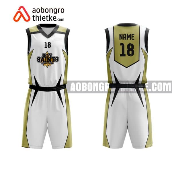 Mẫu quần áo bóng rổ Đại học Y tế công cộng màu trắng chính hãng ABR655