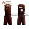 Mẫu quần áo bóng rổ Học viện Ngoại giao Việt Nam màu nâu chính hãng ABR700