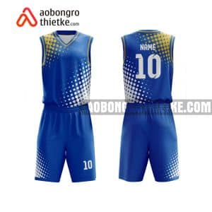 Mẫu quần áo bóng rổ THPT BC Hai Bà Trưng màu xanh gần đây ABR792