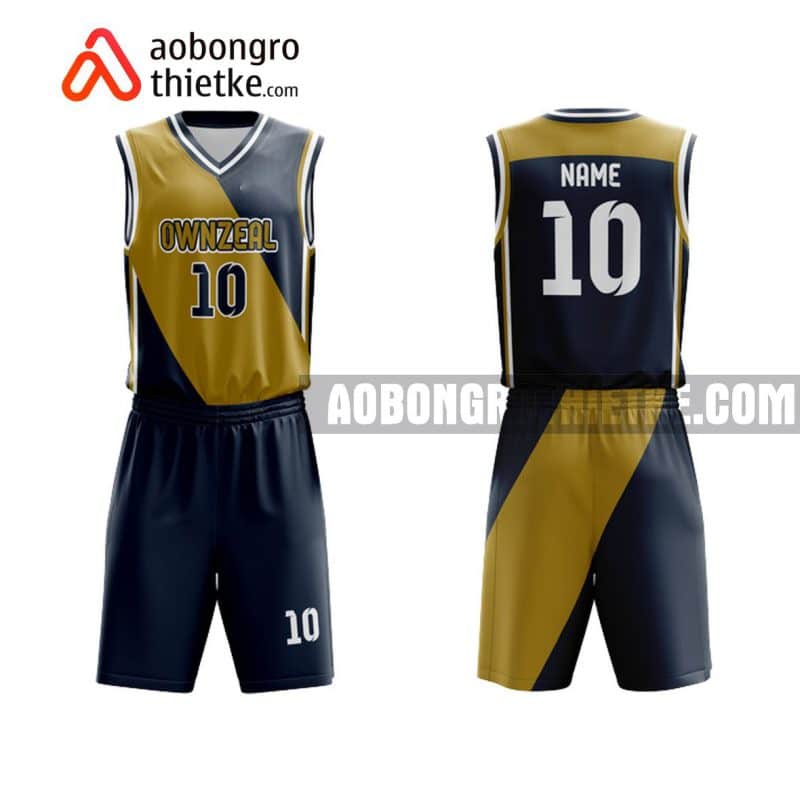 Mẫu quần áo bóng rổ THPT Bình Giang màu cam độc nhất ABR812