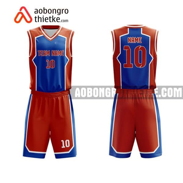 Mẫu quần áo bóng rổ THPT Chu Văn An màu xanh lấy ngay ABR890