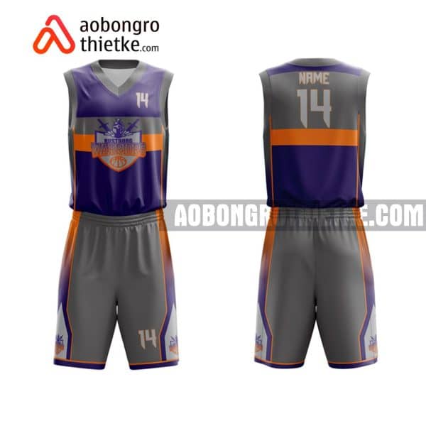 Mẫu quần áo bóng rổ THPT Chuyên Bắc Giang màu đen chính hãng ABR745