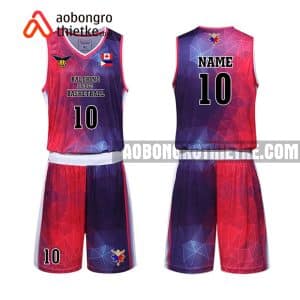 Mẫu quần áo bóng rổ THPT Chuyên Hoàng Văn Thụ màu tím uy tín nhất ABR763