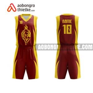 Mẫu quần áo bóng rổ THPT Chuyên Nguyễn Tất Thành màu nâu lấy ngay ABR755
