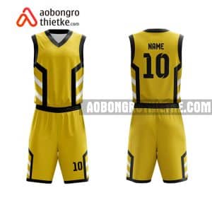 Mẫu quần áo bóng rổ THPT Chuyên Tiền Giang màu vàng gần đây ABR762