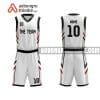 Mẫu quần áo bóng rổ THPT Giao Thuỷ A màu trắng mua nhiều nhất ABR765