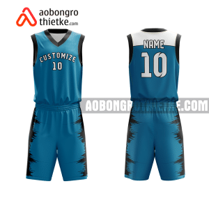 Mẫu quần áo bóng rổ THPT Giao Thuỷ C màu xanh độc nhất ABR902