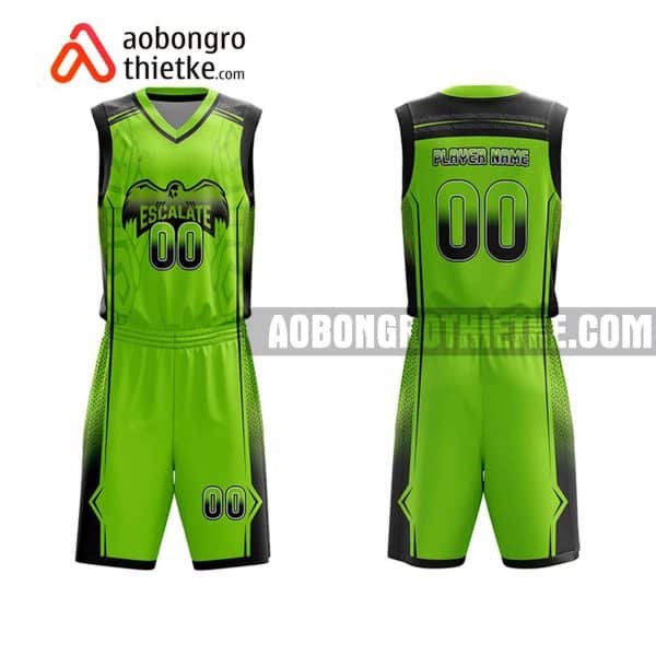 Mẫu quần áo bóng rổ THPT Hải Hậu A màu xanh lá lạ nhất ABR783