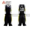 Mẫu quần áo bóng rổ THPT Hồng Quang màu đen mới nhất ABR789