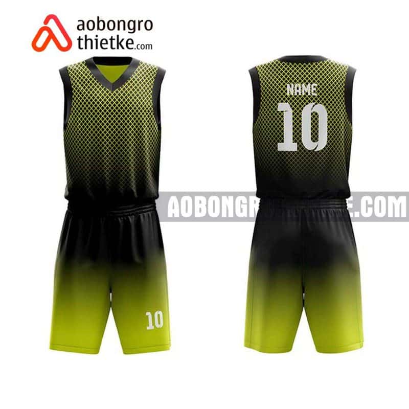 Mẫu quần áo bóng rổ THPT Lê Quý Đôn – Hà Đông màu vàng lấy ngay ABR905