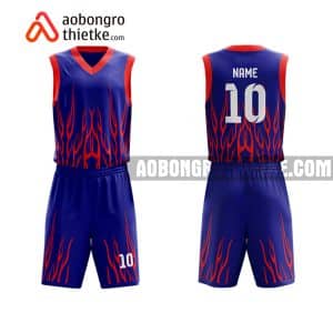 Mẫu quần áo bóng rổ THPT Lê Xoay màu tím yêu thích nhất ABR818