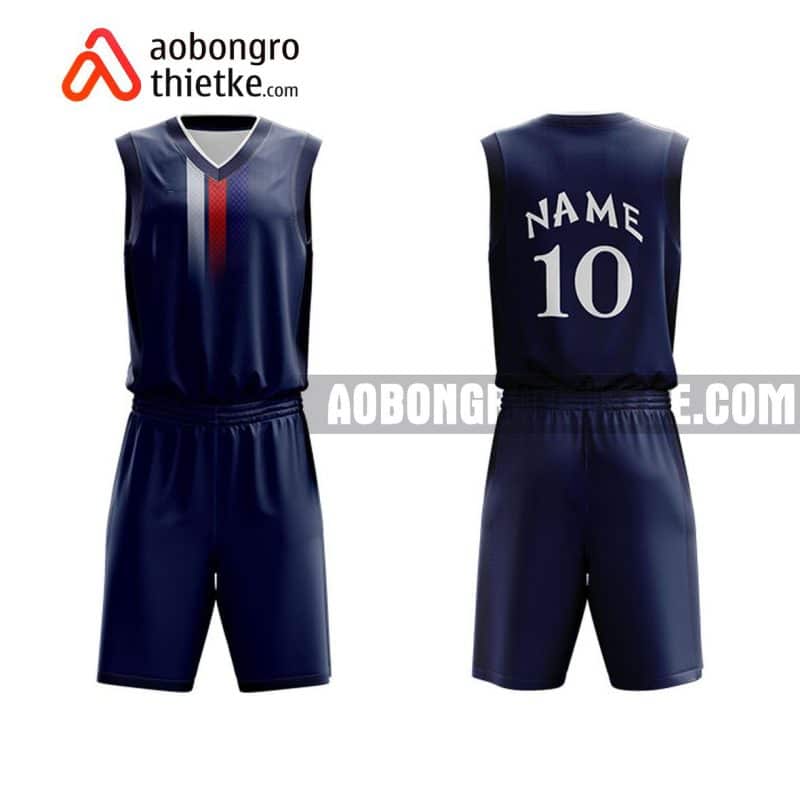 Mẫu quần áo bóng rổ THPT Nam Đông Quan màu tím in nhanh ABR851