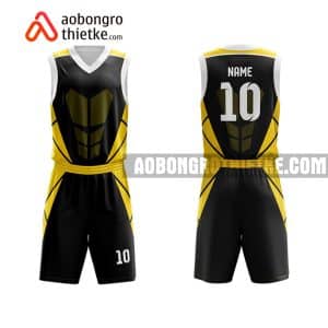 Mẫu quần áo bóng rổ THPT Nam Tiền Hải màu vàng tốt nhất ABR861