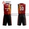 Mẫu quần áo bóng rổ THPT Ng Hữu Huân màu cam uy tín nhất ABR823
