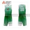 Mẫu quần áo bóng rổ THPT Nghĩa Hưng A màu xanh lá đẹp nhất ABR871