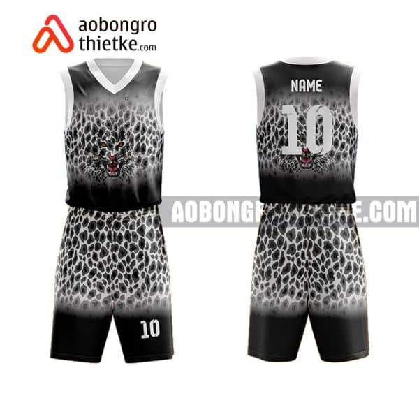 Mẫu quần áo bóng rổ THPT Nguyễn Công Trứ màu đen rẻ nhất ABR844
