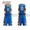 Mẫu quần áo bóng rổ THPT Nguyễn Du màu xanh lạ nhất ABR858