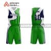 Mẫu quần áo bóng rổ THPT Nguyễn Hữu Cầu màu xanh lá chính hãng ABR805