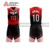 Mẫu quần áo bóng rổ THPT Nguyễn Trãi màu hồng in nhanh ABR731