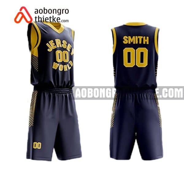 Mẫu quần áo bóng rổ THPT Ninh Giang màu tím lạ nhất ABR873