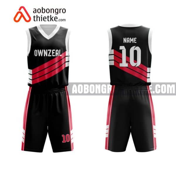 Mẫu quần áo bóng rổ THPT Phạm Hồng Thái màu hồng in nhanh ABR896