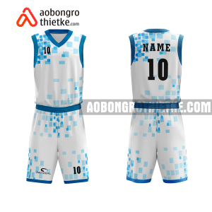 Mẫu quần áo bóng rổ THPT Phạm Văn Nghị màu trắng yêu thích nhất ABR908