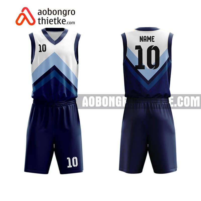 Mẫu quần áo bóng rổ THPT Phủ Lý A màu xanh tốt nhất ABR891