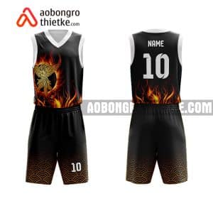 Mẫu quần áo bóng rổ THPT Phú Nhuận màu đen yêu thích nhất ABR833
