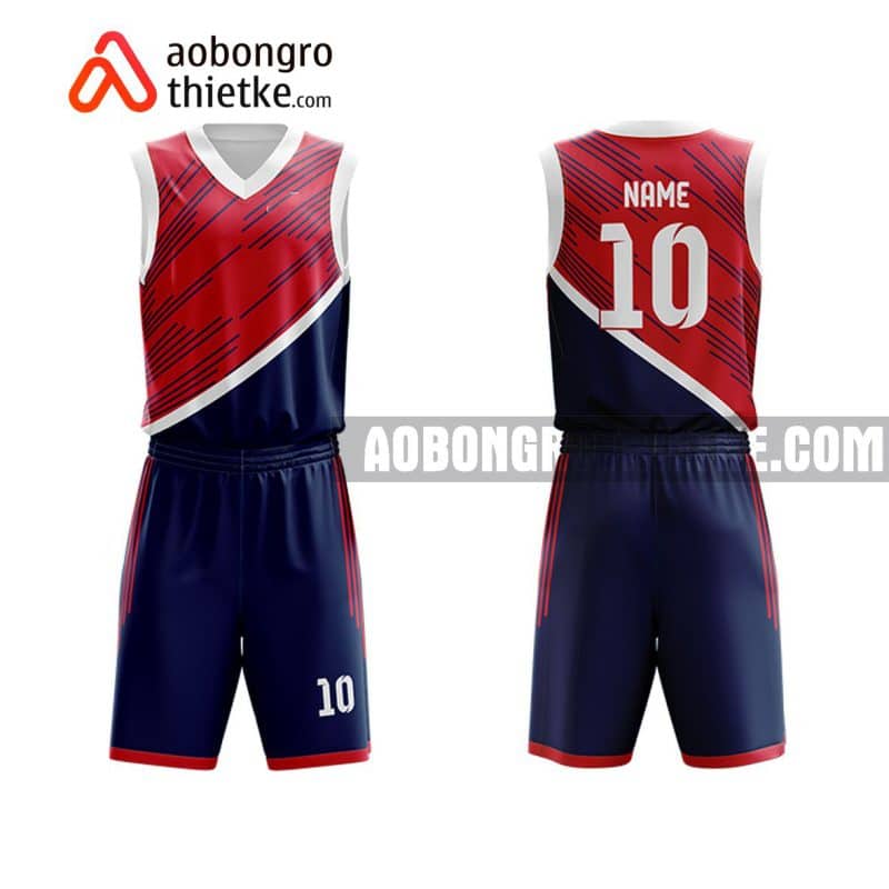Mẫu quần áo bóng rổ THPT Quảng Xương 1 màu tím tốt nhất ABR906