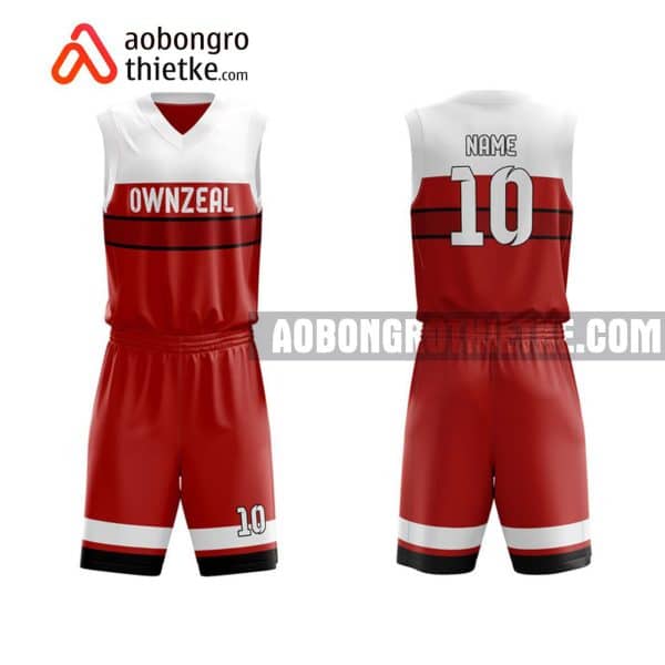 Mẫu quần áo bóng rổ THPT Quốc Học (CL Cao) màu đỏ chất lượng nhất ABR749