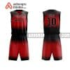 Mẫu quần áo bóng rổ THPT Quốc học màu đỏ in nhanh ABR881