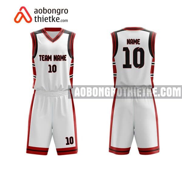Mẫu quần áo bóng rổ THPT Thăng Long màu hồng chất lượng nhất ABR764