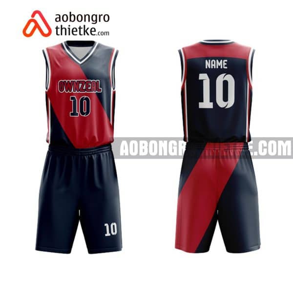 Mẫu quần áo bóng rổ THPT Tống Văn Trân màu hồng độc nhất ABR797