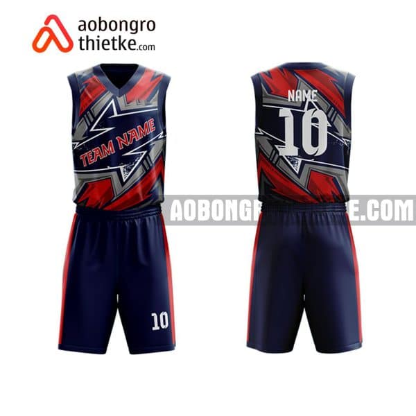 Mẫu quần áo bóng rổ THPT Trần Phú màu tím hot nhất ABR862