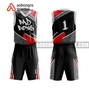 Mẫu quần áo bóng rổ THPT Tư thục Việt Úc màu đen hot nhất ABR877