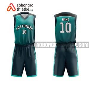 Mẫu quần áo bóng rổ THPT Tuệ Tĩnh màu xanh đẹp nhất ABR901