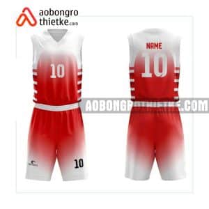 Mẫu quần áo bóng rổ THPT Việt Đức màu đỏ yêu thích nhất ABR848