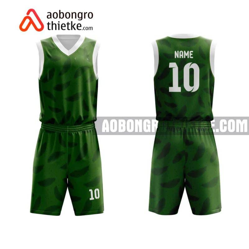 Mẫu quần áo bóng rổ THPT Vũ Tiên màu xanh chính hãng ABR835