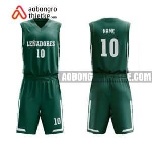 Mẫu quần áo bóng rổ THPT Xuân Đỉnh màu xanh lá rẻ nhất ABR904