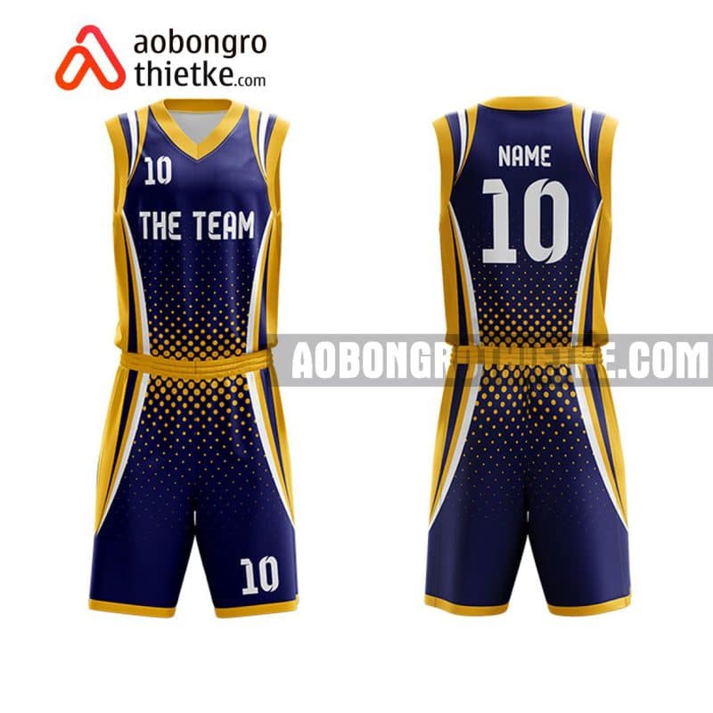 Mẫu quần áo bóng rổ THPT Yên Phong 1 màu vàng độc nhất ABR872