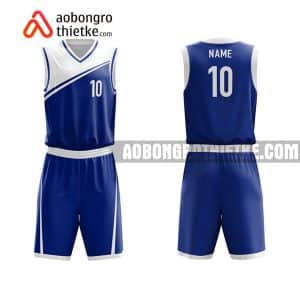 Mẫu quần áo bóng rổ THPT chuyên Lê Quý Đôn màu xanh độc nhất ABR737