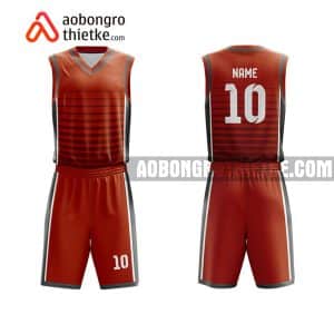 Mẫu quần áo bóng rổ Trung tâm GDTX KTHN thị xã Thủ Dầu Một màu đỏ tốt nhất ABR771